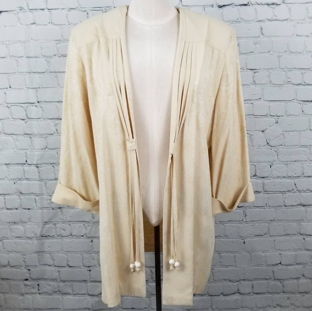 FUNCTIONALS | vintage floral tone-on-tone jacket